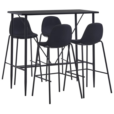Ensemble de bar 5 pcs Tissu Noir