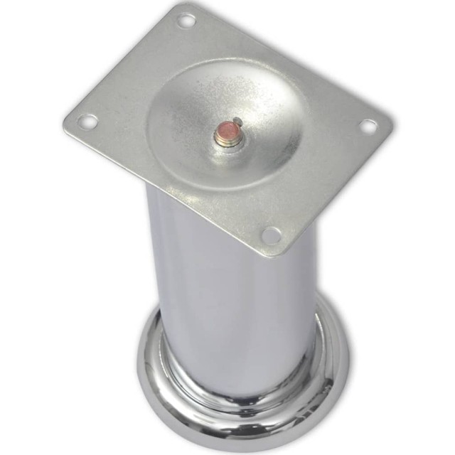 Pieds ronds de canapé 8 pcs Chrome 180 mm