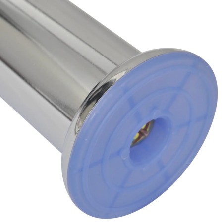 Pieds ronds de canapé 8 pcs Chrome 120 mm