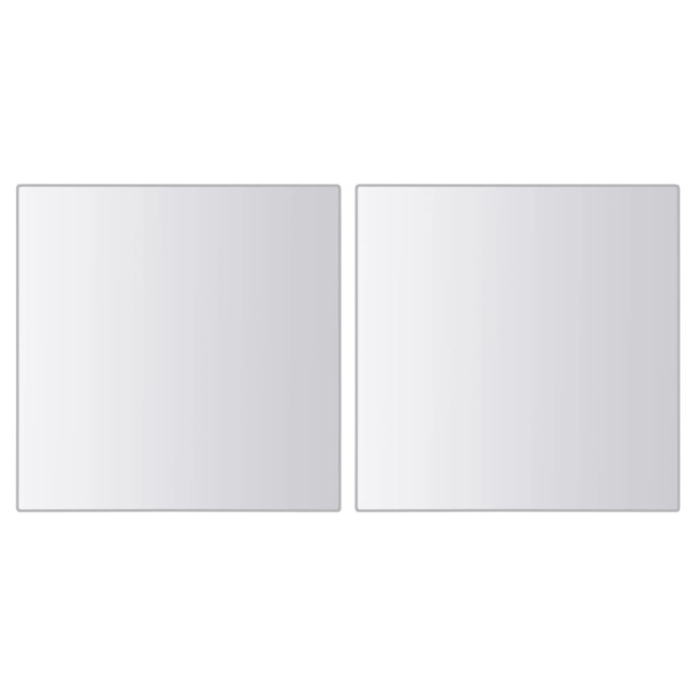 Carreaux de miroir 48 pcs Carré Verre