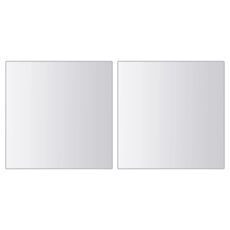 Carreaux de miroir 48 pcs Carré Verre