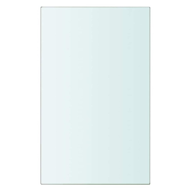 Panneaux d'étagère 2 pcs Verre Transparent 20 x 12 cm