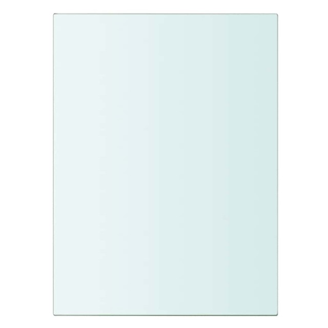 Panneaux d'étagère 2 pcs Verre Transparent 20 x 15 cm