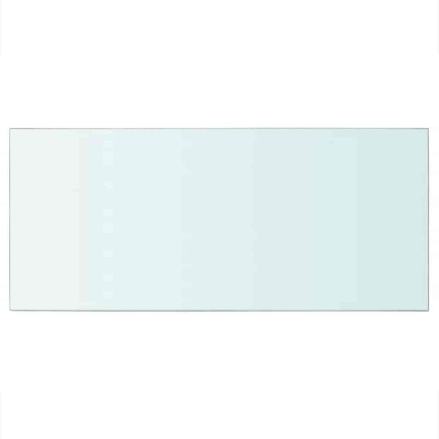 Panneaux d'étagère 2 pcs verre transparent 50x25 cm