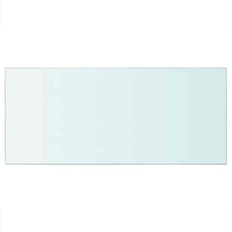 Panneaux d'étagère 2 pcs verre transparent 50x25 cm