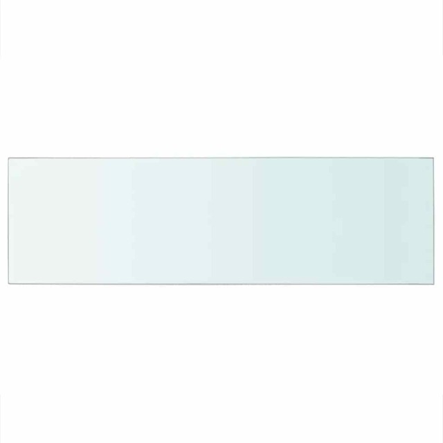 Panneaux d'étagère 2 pcs Verre Transparent 80 x 25 cm