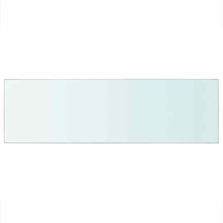 Panneaux d'étagère 2 pcs Verre Transparent 80 x 25 cm