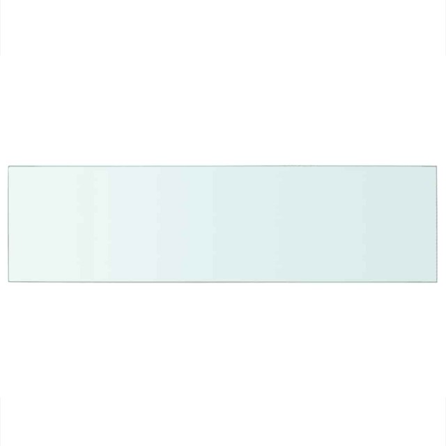 Panneaux d'étagère 2 pcs Verre Transparent 90 x 25 cm