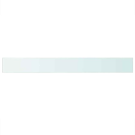 Panneaux d'étagère 2 pcs Verre Transparent 110x12 cm