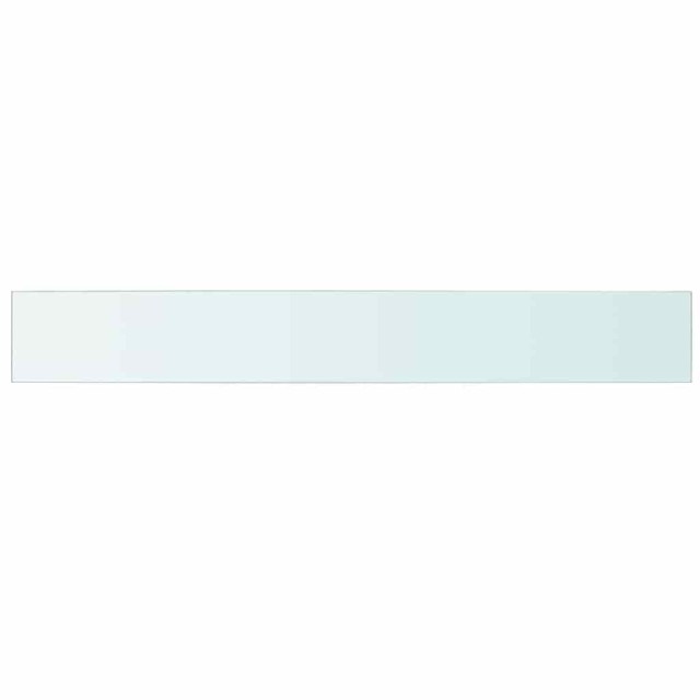 Panneaux d'étagère 2 pcs Verre Transparent 110 x 15 cm