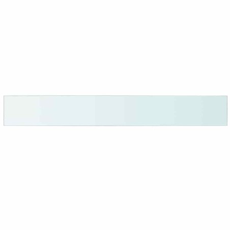 Panneaux d'étagère 2 pcs Verre Transparent 110 x 15 cm