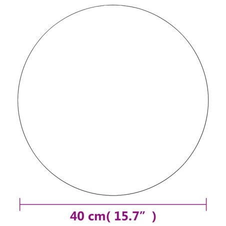 Miroirs muraux 2 pcs 40 cm Rond Verre