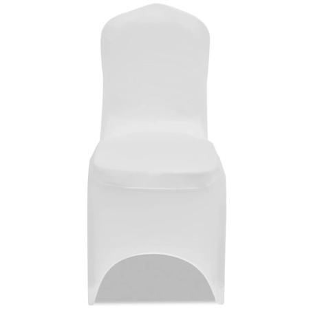 Housses élastiques de chaise Blanc 18 pcs