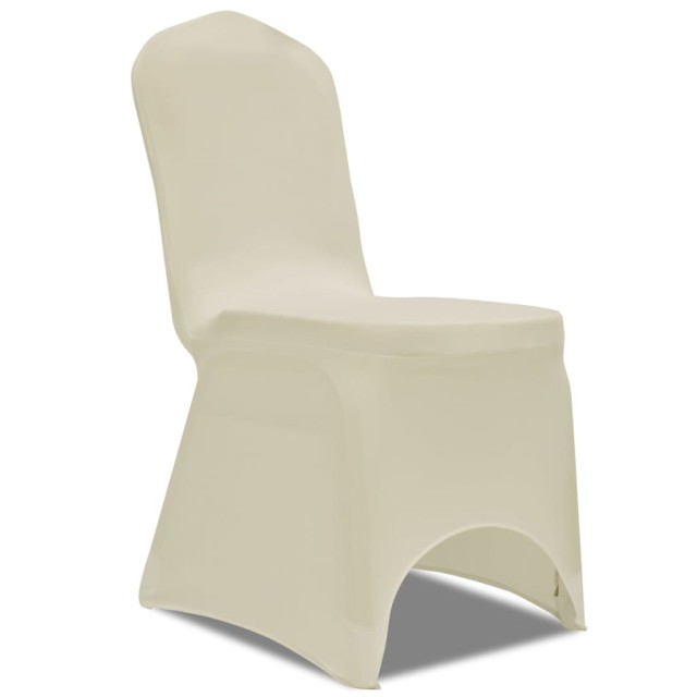 Housses élastiques de chaise Crème 18 pcs