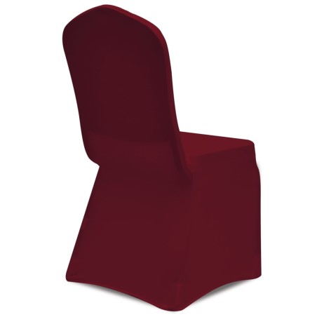 Housses élastiques de chaise Bordeaux 24 pcs