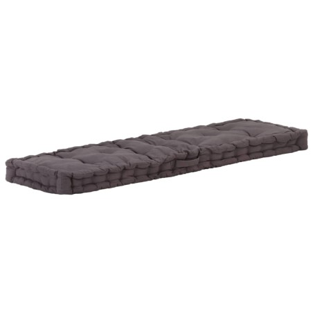 Coussins de plancher de palette lot de 2 Coton Anthracite