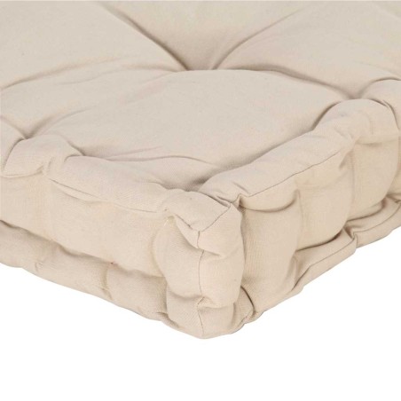 Coussins de plancher de palette lot de 2 Coton Beige