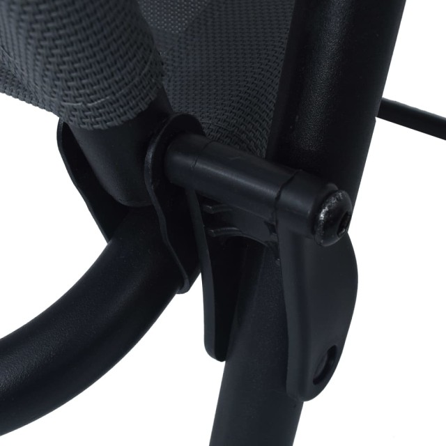 Ensemble de bistro 3 pcs Gris Acier