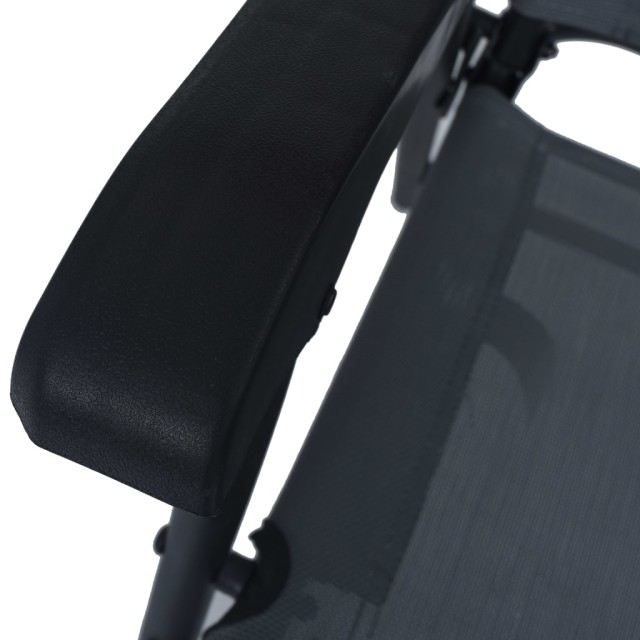 Ensemble de bistro 3 pcs Gris Acier