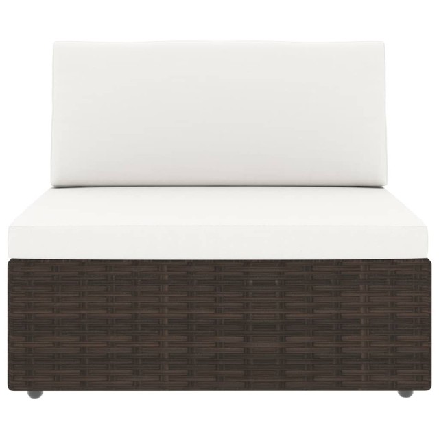 Salon de jardin 4 pcs Résine tressée Marron