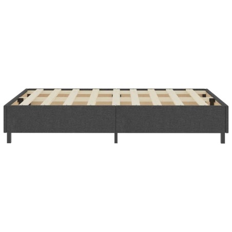 Sommier à lattes de lit Gris foncé Tissu 120x200 cm