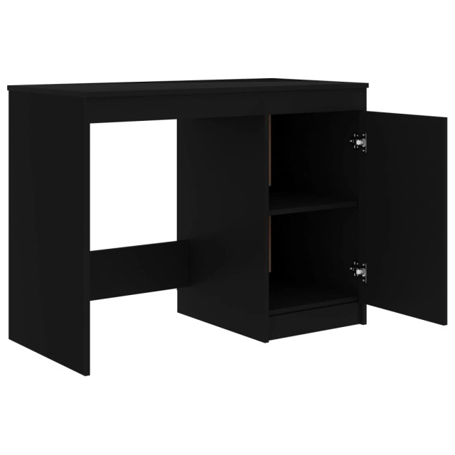 Bureau Noir 140x50x76 cm Bois d’ingénierie