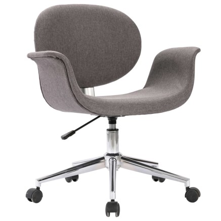 Chaise pivotante de bureau Gris Tissu 2