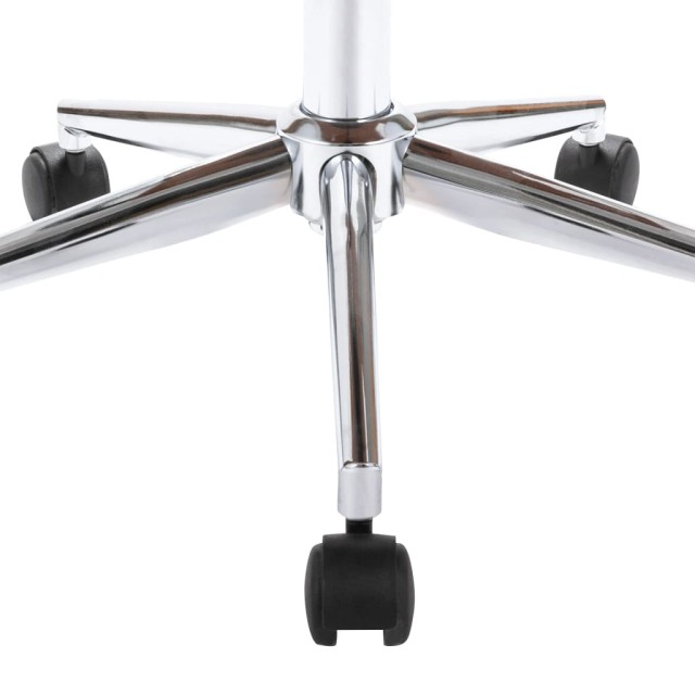 Chaise pivotante de bureau Noir Bois courbé et similicuir