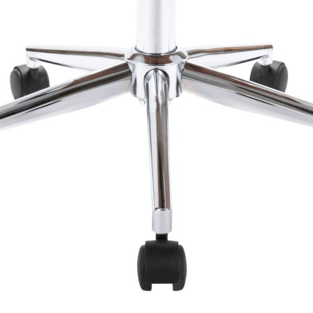 Chaise pivotante de bureau Noir Bois courbé et similicuir