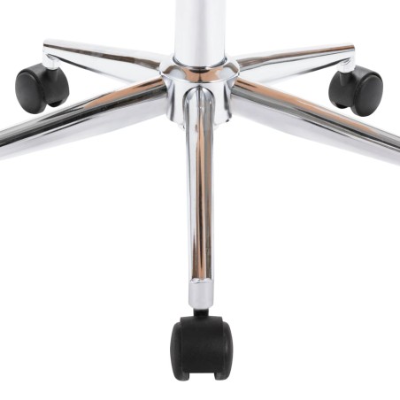 Chaise pivotante de bureau Taupe Bois courbé et tissu