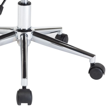 Chaise pivotante de bureau Noir Bois courbé et similicuir