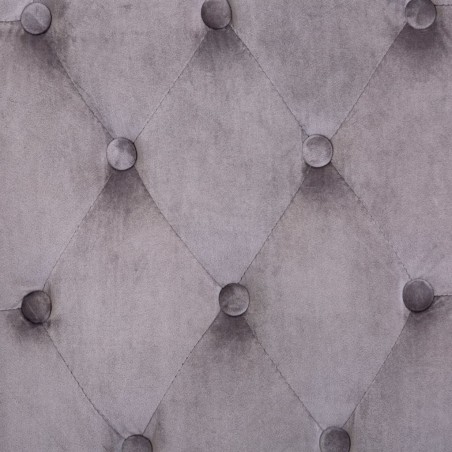 Chaises à manger lot de 2 gris velours