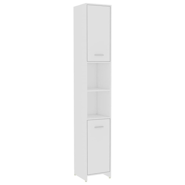 Ensemble de meubles salle de bain 4 pcs blanc bois d’ingénierie