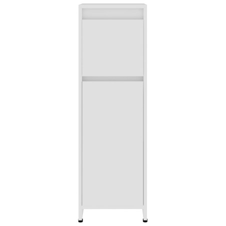 Ensemble de meubles de salle de bain 4pcs Blanc Bois ingénierie