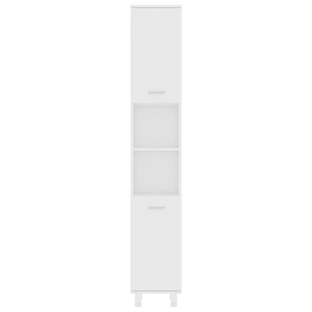 Ensemble de meubles de salle de bain 3pcs Blanc Bois ingénierie