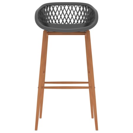 Ensemble de bar 5 pcs Noir et gris