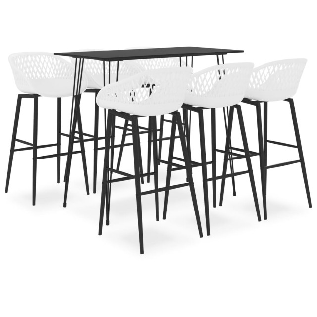Ensemble de bar 7 pcs Noir et blanc