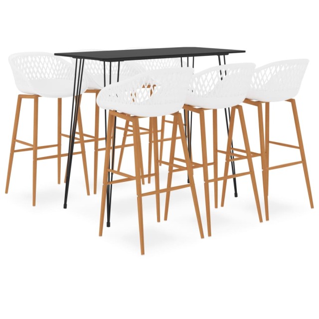 Ensemble de bar 7 pcs Noir et blanc