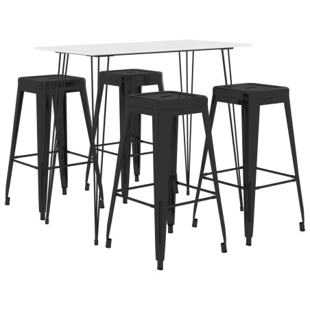 Ensemble de bar 5 pcs Blanc et noir