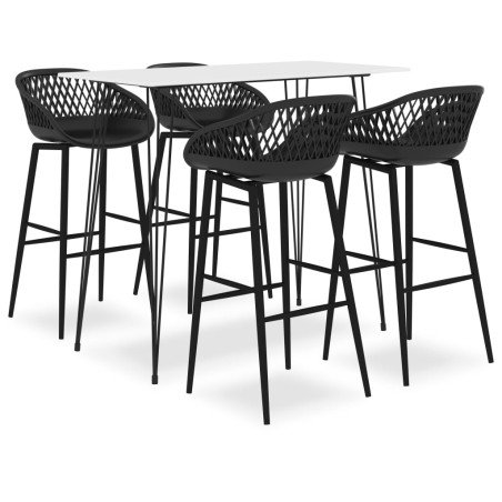 Ensemble de bar 5 pcs Blanc et noir