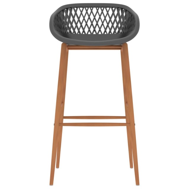 Ensemble de bar 5 pcs Blanc et gris