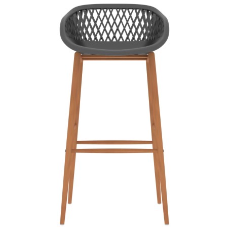 Ensemble de bar 5 pcs Blanc et gris