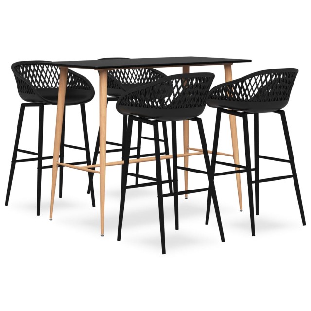 Ensemble de bar 5 pcs Noir