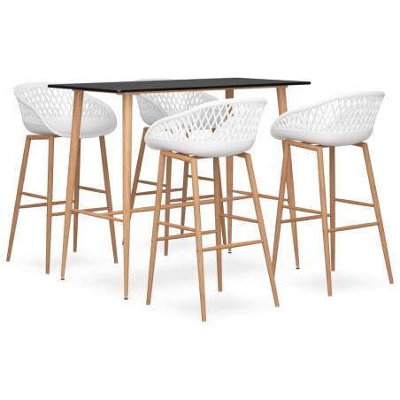 Ensemble de bar 5 pcs Noir et blanc