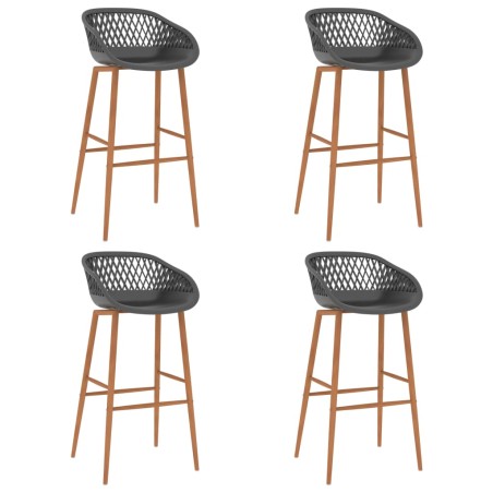 Ensemble de bar 5 pcs Noir et gris