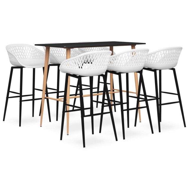 Ensemble de bar 7 pcs Noir et blanc