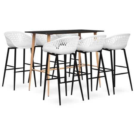 Ensemble de bar 7 pcs Noir et blanc