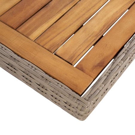 Salon de jardin avec coussins 7 pcs Résine tressée