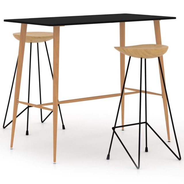 Ensemble de bar 3 pcs Noir