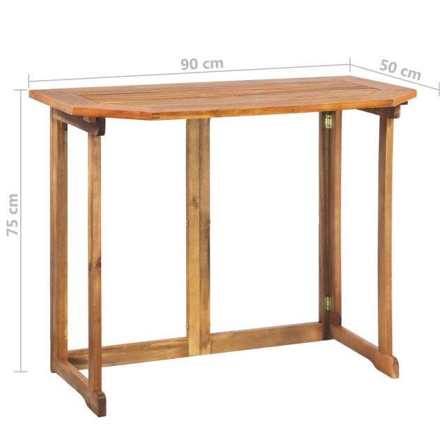 Ensemble de bistro 4 pcs Bois d'acacia solide